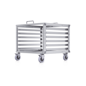 unifi rack móvil de 6 unidades, incluye 1 patchpanel de 24 puertos gigabit, no requiere herramientas para armarse, incluye ruedas.