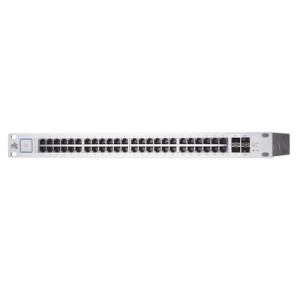 unifi switch poe+/ pasivo 24v, administrable de 48 puertos 10/100/1000 mbps, 2 puertos sfp gigabit , 2 puertos sfp+ 10 g, 500w