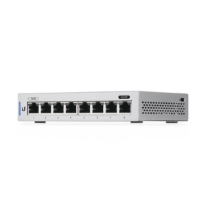 switch unifi administrable capa 2 de 8 puertos gigabit (7 ethernet y 1 poe pasivo 48v)