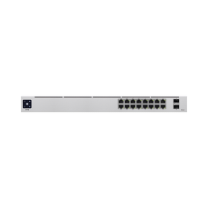 unifi switch usw 16 poe gen2, capa 2 de 16 puertos (8 puertos poe 802.3af/at + 8 puertos gigabit) + 2 puertos 1g sfp, 42w, pantalla informativa