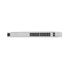 unifi switch usw 24 poe gen2, capa 2 de 24 puertos (16 puertos poe 802.3af/at + 8 puertos gigabit) + 2 puertos 1g sfp, 95w, pantalla informativa