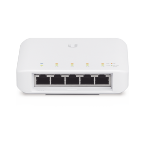 switch unifi flex de 5 puertos para semi exterior ip55 (1 x poe de entrada 802.3af/at/bt y 4 puertos poe de salida 802.3af)