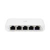 switch unifi administrable compacto de 5 puertos 10/100/1000 mbps, soporta entrada de poe 802.3af/at