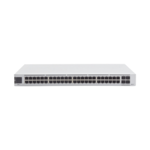 unifi switch usw pro 48, capa 3 de 48 puertos gigabit rj 45 + 4 puertos 1/10g sfp+, pantalla informativa
