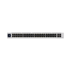 unifi switch usw pro 48 poe gen2, capa 3 de 48 puertos poe 802.3at/bt + 4 puertos 1/10g sfp+, 600w, pantalla informativa