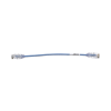 cable de parcheo tx6, utp cat6, diámetro reducido (28awg), color azul, 20cm