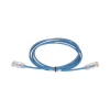 cable de parcheo tx6, utp cat6, diámetro reducido (28awg), color azul, 10ft