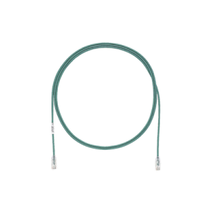 cable de parcheo tx6, utp cat6, diámetro reducido (28awg), color verde, 10ft