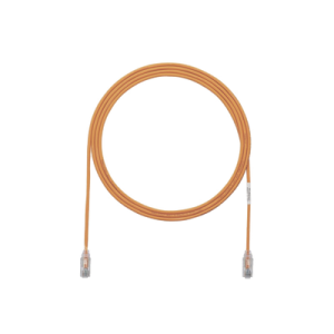 cable de parcheo tx6, utp cat6, diámetro reducido (28awg), color naranja, 10ft