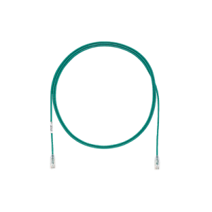 cable de parcheo tx6, utp cat6, diámetro reducido (28awg), color verde, 1ft