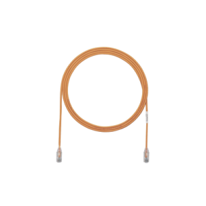 cable de parcheo tx6, utp cat6, diámetro reducido (28awg), color naranja, 3ft