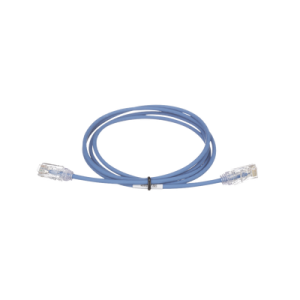 cable de parcheo tx6, utp cat6, diámetro reducido (28awg), color azul, 41ft