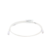 cable de parcheo tx6, utp cat6, diámetro reducido (28awg), color blanco mate, 5ft