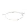 cable de parcheo tx6, utp cat6, diámetro reducido (28awg), color blanco mate, 5ft