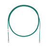 cable de parcheo tx6, utp cat6, diámetro reducido (28awg), color verde, 5ft