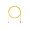 cable de parcheo tx6, utp cat6, diámetro reducido (28awg), color amarillo, 5ft