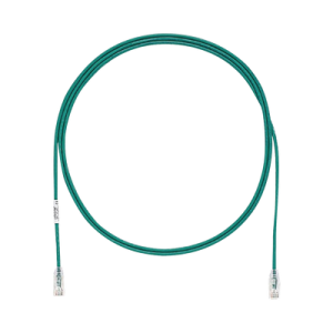 cable de parcheo tx6, utp cat6, diámetro reducido (28awg), color verde, 6ft