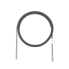 cable de parcheo tx6, utp cat6, diámetro reducido (28awg), color negro, 8in (20.2cm)
