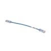 cable de parcheo tx6, utp cat6, diámetro reducido (28awg), color azul, 8in (20.2cm)