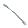cable de parcheo tx6, utp cat6, diámetro reducido (28awg), color verde, 8in (20.2cm)
