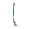 cable de parcheo tx6, utp cat6, diámetro reducido (28awg), color verde, 8in (20.2cm)