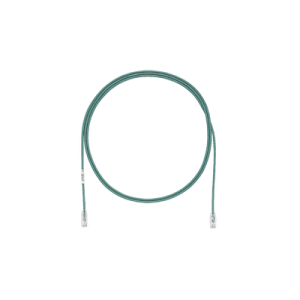 cable de parcheo tx6, utp cat6, diámetro reducido (28awg), color verde, 9 ft