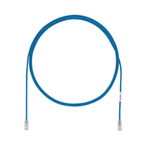 cable de parcheo utp cat6a, cm/lszh, diámetro reducido (28awg), color azul, 17 metros