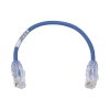 cable de parcheo utp cat6a, cm/lszh, diámetro reducido (28awg), color azul, 1ft