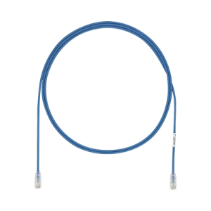 cable de parcheo utp cat6a, cm/lszh, diámetro reducido (28awg), color azul, 26 ft