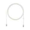 cable de parcheo utp cat6a, cm/lszh, diámetro reducido (28awg), color blanco mate, 3ft