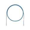 cable de parcheo utp cat6a, cm/lszh, diámetro reducido (28awg), color azul, 3 m.
