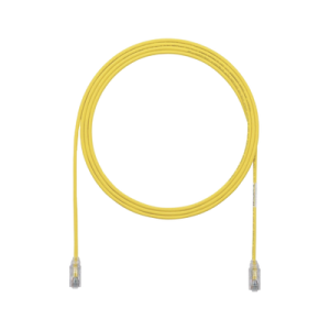 cable de parcheo utp cat6a, cm/lszh, diámetro reducido (28awg), color amarillo, 3ft
