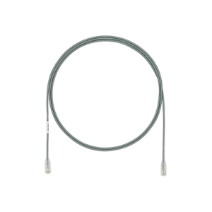 cable de parcheo utp cat6a, cm/lszh, diámetro reducido (28awg), color gris, 5ft