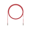 cable de parcheo utp cat6a, cm/lszh, diámetro reducido (28awg), color rojo, 5ft