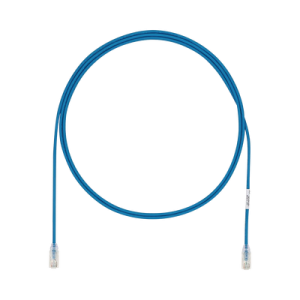 cable de parcheo utp cat6a, cm/lszh, diámetro reducido (28awg), color azul, 6ft