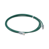 cable de parcheo utp cat6a, cm/lszh, diámetro reducido (28awg), color verde, 7ft