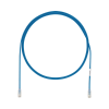 cable de parcheo utp cat6a, cm/lszh, diámetro reducido (28awg), color azul, 8ft