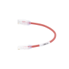 cable de parcheo utp, cat6a, diámetro reducido (28 awg), cm/lszh, color rojo, 8in (20.3cm)