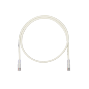 cable de parcheo utp, cat6a, 26 awg, cm, color blanco mate, 5ft