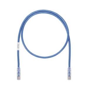 cable de parcheo utp, cat6a, 26 awg, cm, color azul, 5ft