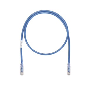 cable de parcheo utp, cat6a, 24 awg, cm, color azul, 17ft