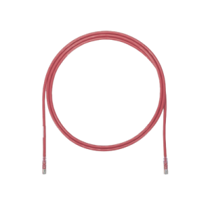 cable de parcheo utp, cat6a, 24 awg, cm, color rojo, 17ft