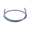 cable de parcheo utp, cat6a, 24 awg, cm, color azul, 1ft