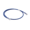 cable de parcheo utp, cat6a, 24 awg, cm, color azul, 1ft