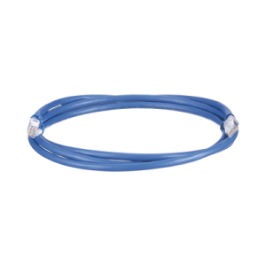 cable de parcheo utp, cat6a, 24 awg, cm, color azul, 20ft