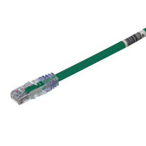 cable de parcheo utp, cat6a, 24 awg, cm, color verde, 25ft