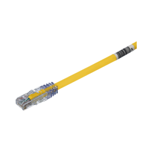 cable de parcheo utp, cat6a, 24 awg, cm, color amarillo, 30 ft