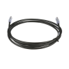 cable de parcheo utp, cat6a, 24 awg, cm, color negro, 3ft
