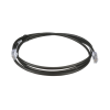 cable de parcheo utp, cat6a, 24 awg, cm, color negro, 3ft