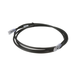 cable de parcheo utp, cat6a, 24 awg, cm, color negro, 3ft